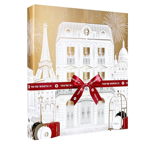 L'Oreal Paris 24 Day Beauty Advent Calendar 2025, Holiday Gift Se...