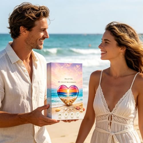 Abrazo de cristal de playa con temática de corazón para regalar a amigos 3