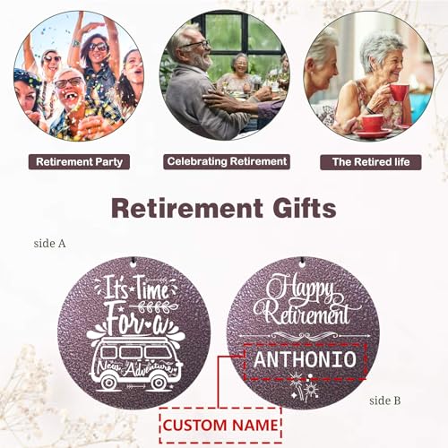 Image of ASTARIN Personalized Retirement Gifts 36 inch Wind Chimes for Women Man 2025, Happy Retirement Gift Going Away Farewell Gifts for Teacher Coworkers Mom Dad Nurse Boss