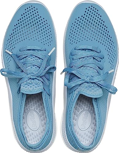 Image of Crocs Mens 206715-4lc Sneaker, Blue Steel /Microchip, 7 UK M / 8 UK W (M8W10)
