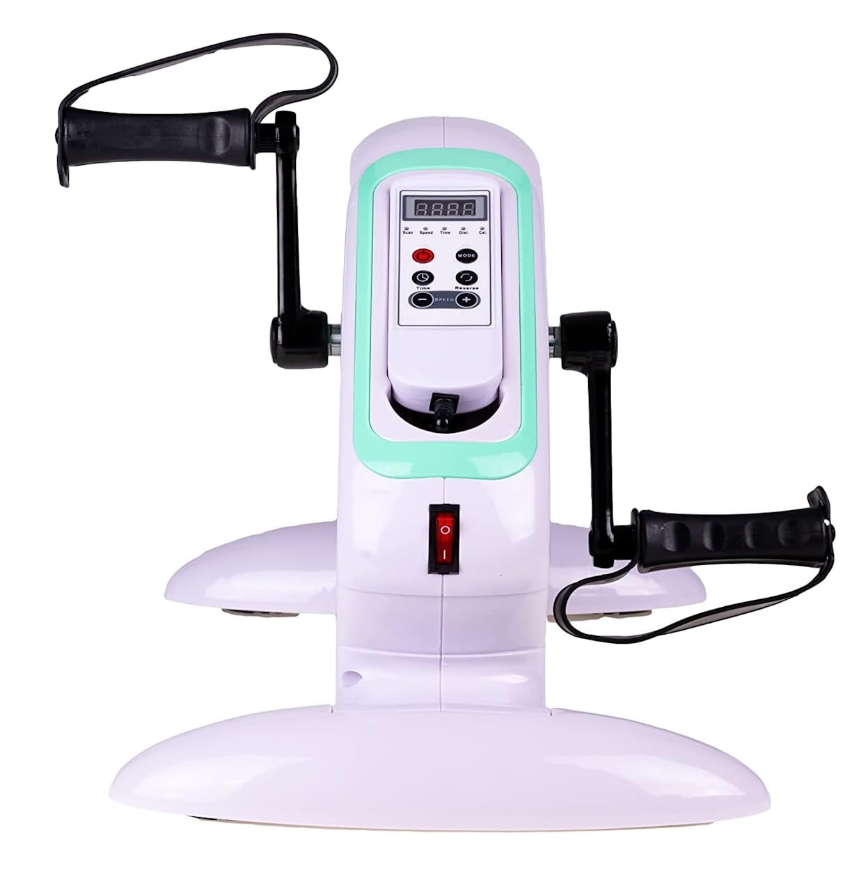 MedPlus Pédalier électrique pour thérapie de réadaptation / Mini cycleette gynastique Actif et Passif assisté pour Bras et Jambes avec Ordinateur de Bord