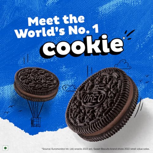 Image of Cadbury Oreo Chocolate Flavour Creme Sandwich Biscuit, 288.75 g (Pack of 3)