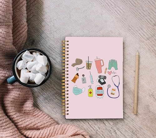 Carnet de notes rose pour infirmière afin d'éviter les oublis - 4