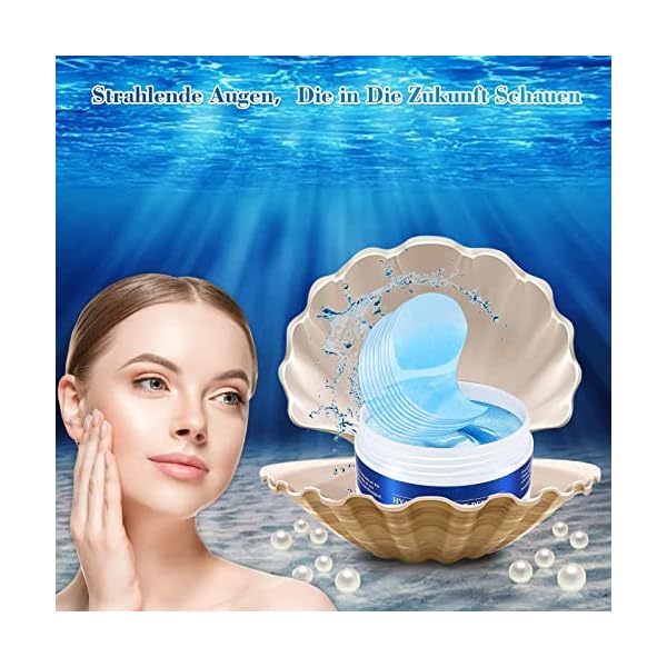 Augenpads Eye Mask Hyaluronsäure Collagen - Eye Pads gegen Augenringe Tränensäcke Falten Dunkle Kreise & Puffiness, Eye… – Bild 3