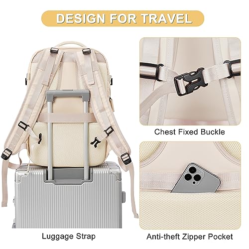Image of Expandable Travel Backpack For Women Men Airline Approved Personal Item Backpack For Airlines Carry On Backpack Flight Approved Waterproof Backpack For Traveling On Airplane Weekender Travel Bag