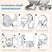 3Pcs Airfit F20 CPAP Headgear for Men & Women -Adjustable Anti Leak Head Strap, CPAP Mask Headgear Straps with Clips, Comfort Fit for Side/Back Sleepers, Lightweight & Machine Washable (Without Mask)