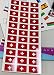 SUISSE 30 Autocollants Pays en Europe 20 x 30 mm en vinyle.
