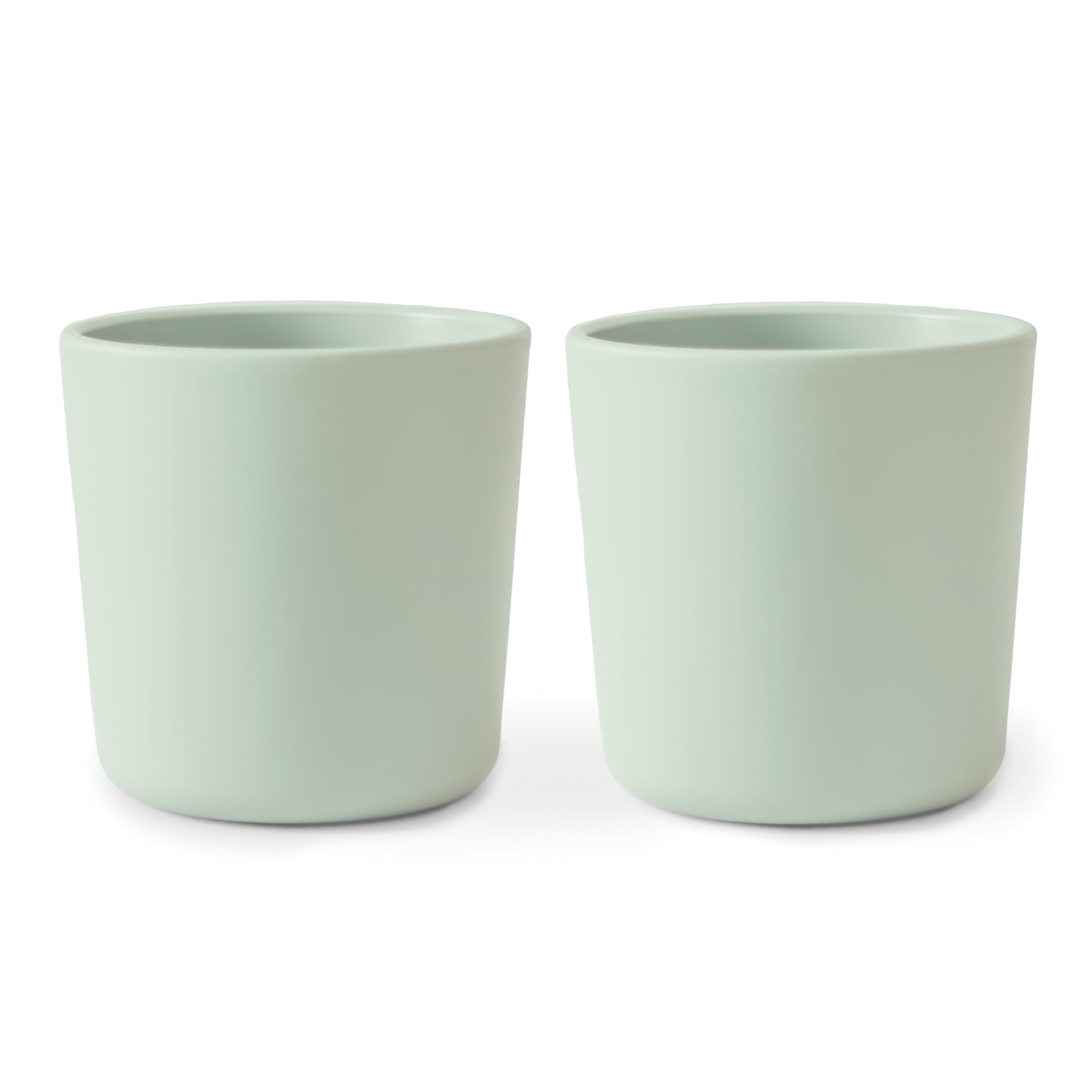 mushie Dinnerware Cups For Kids | Made in Denmark, Set of 2 (Sage)