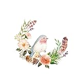 Merveilleuse Capacité Chanson Pastel Oiseau Fleur Tatouage Autocollant Imperméable Girly Fraisfaux Tatouage Temporaire