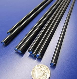 Black Acetal POM Round Rod Delrin .250