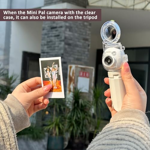 Funda transparente y trípode blanco para cámara Instax Mini Pal miniatura 6