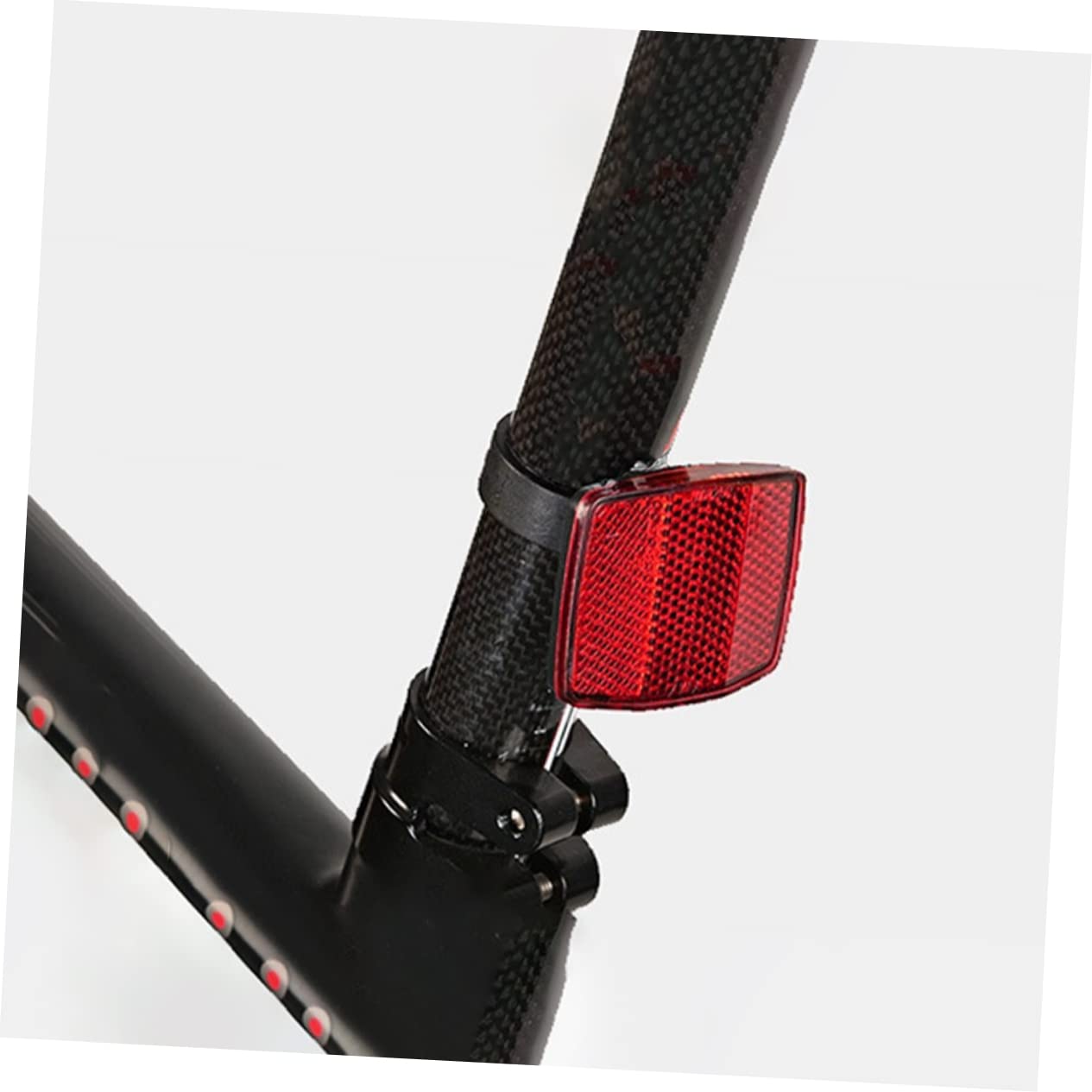 Mikikit Bike Reflectors for Wheels 2 Pack Front Rear Cycling Safety Accessories Reflective Film Uv Protected Easy Installation