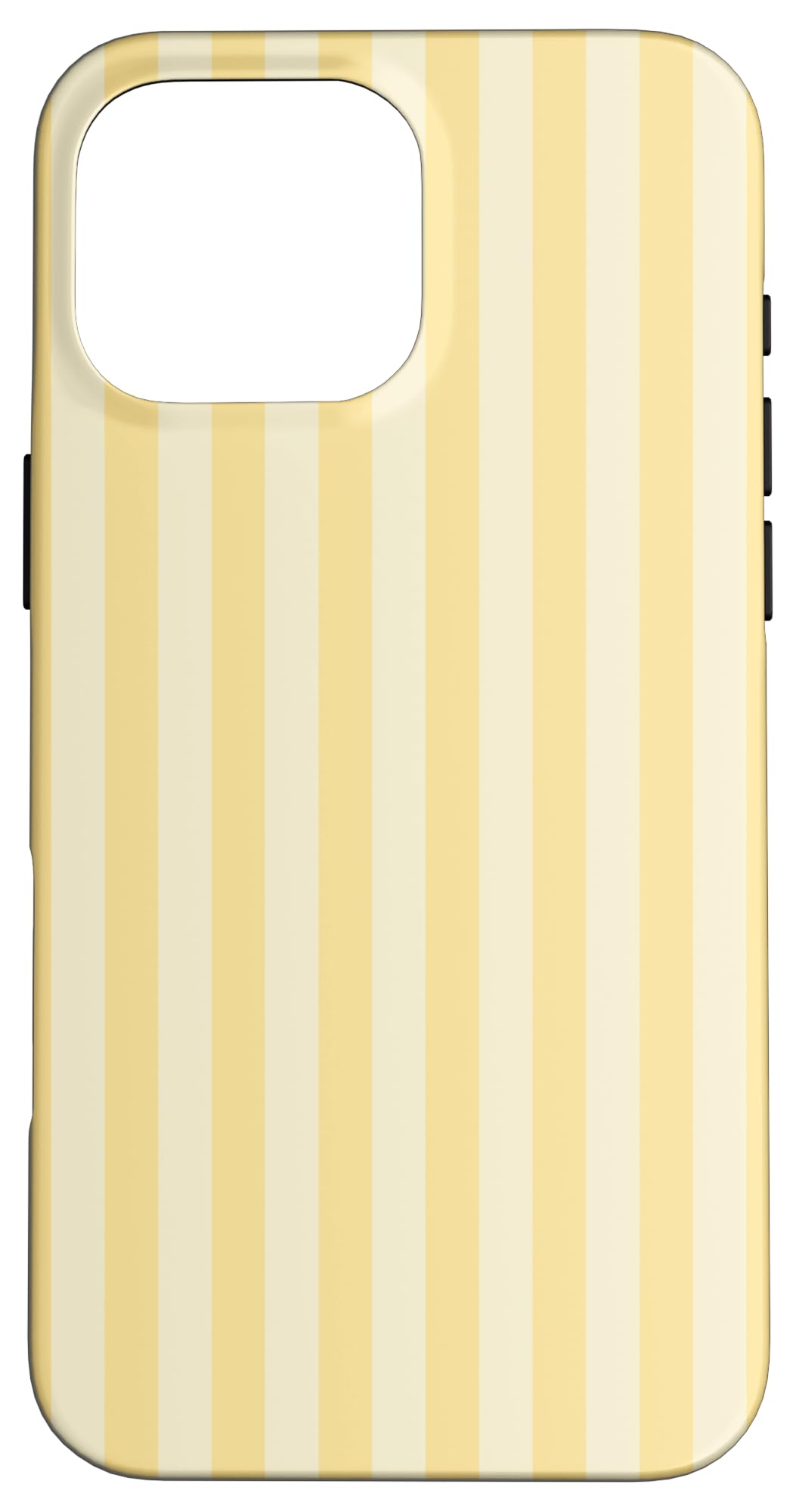Elegant Monochromatic Yellow Stripes Elegant Vertical Lines Case for iPhone 16 Pro Max