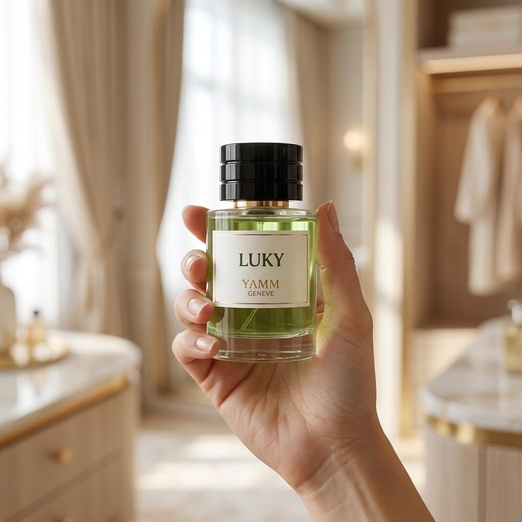 Luky | Estratto di profumo 50 ml | Profumo misto uomo e donna | Mughetto, fiori bianchi e note ozonizzate | fresco, pulito e luminoso | lusso e lunga tenuta