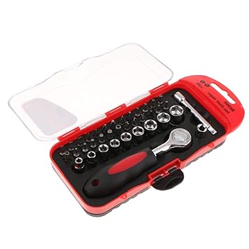 Cyruss 38-Piece Ratchet Wrench Screwdriver Set with Bits Professional Household Repair Toolkit