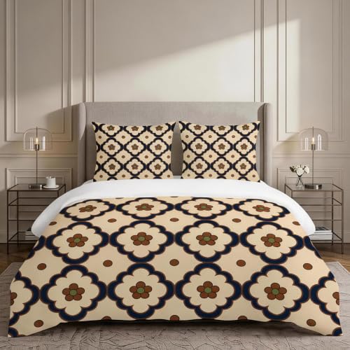 Parure de lit 135x200 microfibre imprimée fleur 3D infroissable