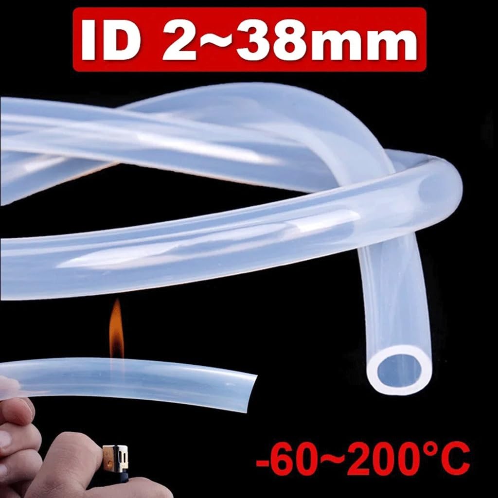 Silikonschlauch, flexibel, transparent, Silikonschlauch für Trinkwasser, verschiedene Größen, 1 m (ID17 x OD22 mm)