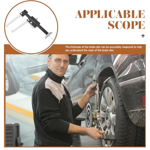 Calibrador para frenos con rango de 0-60 mm en acero inoxidable miniatura 3