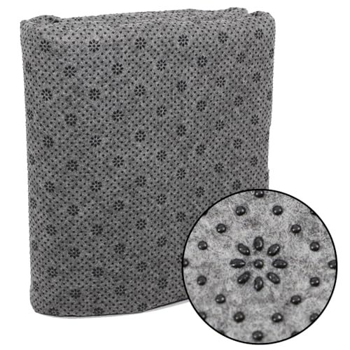 Transparia 80' x 120' Non Slip Final Backing Cloth, Gray Large Area Thick Grippy Non Slip Rug...