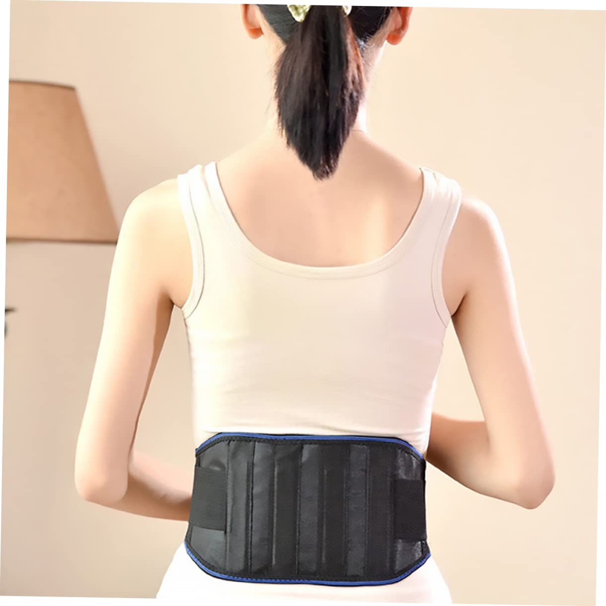 Didiseaon Self-heating Waist Belt Lumbar Support for Men Warm Back Brace Elastic Waistband for Women