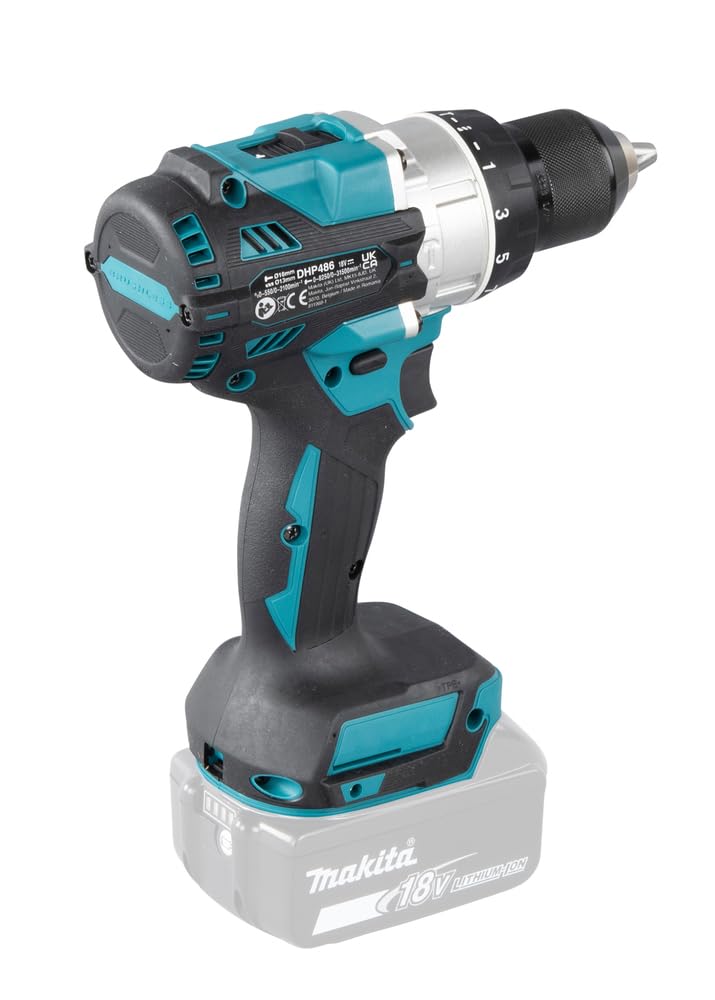 Makita DHP486Z Taladro percutor BL 18V LXT 130Nm (sin batería y cargador) Multicolor