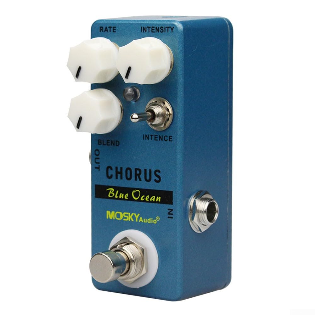 Chorus Blue Efectos Guitarra Pedal Efecto True Bypass, Accesorios de música de guitarra