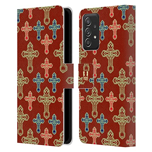 Étui Portefeuille Samsung Galaxy A53 5G Cuir Head Case Designs Évite Casse Écran