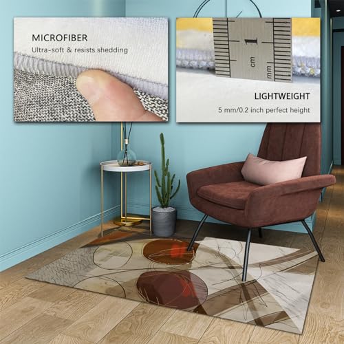 Tapis de chambre lavable scandinave 120x210cm doux