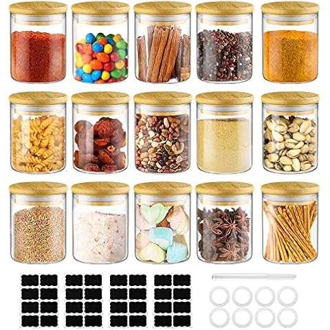 15 Tarros de Especias con Tapas de Bambú Cover
