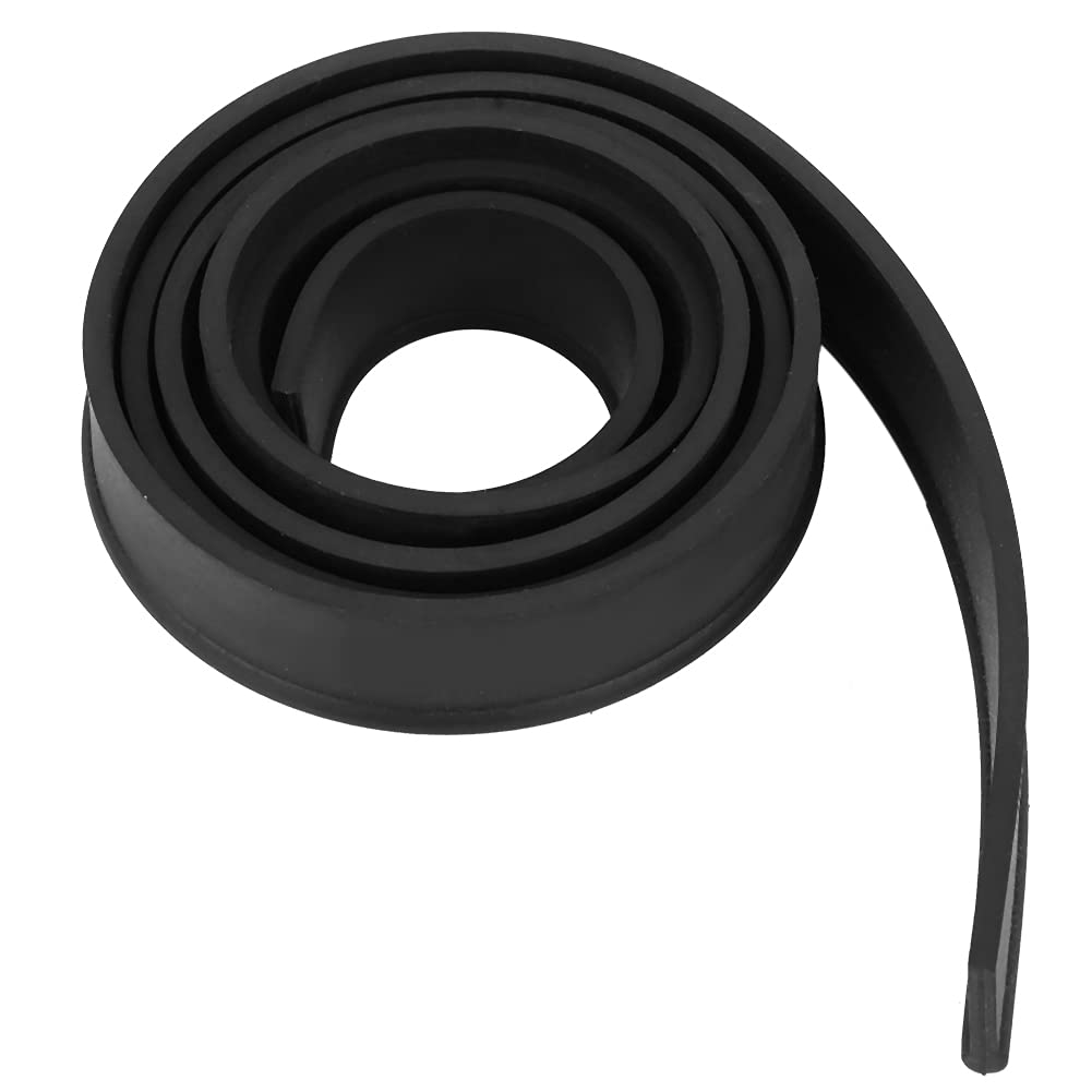 Naroote Black Wosume Window Wiper Rubber Strip, 105Cm / 41.3Inch Length Squeegee Replacement, For Bathroom Mirror Kitchen Car