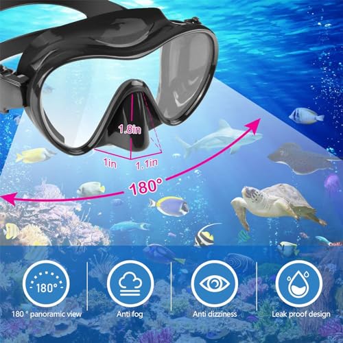 Masque de plongée panoramique 180° pour vos vacances à la mer - 3