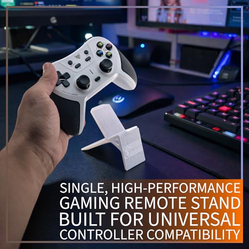 Image of Hexa Gaming Remote Control Holder Stand Universal Organizer for Gaming Room Desk Decor | Compatible with All Gaming Remotes | Superior-Grade ABS (Black, Pack Of 2)