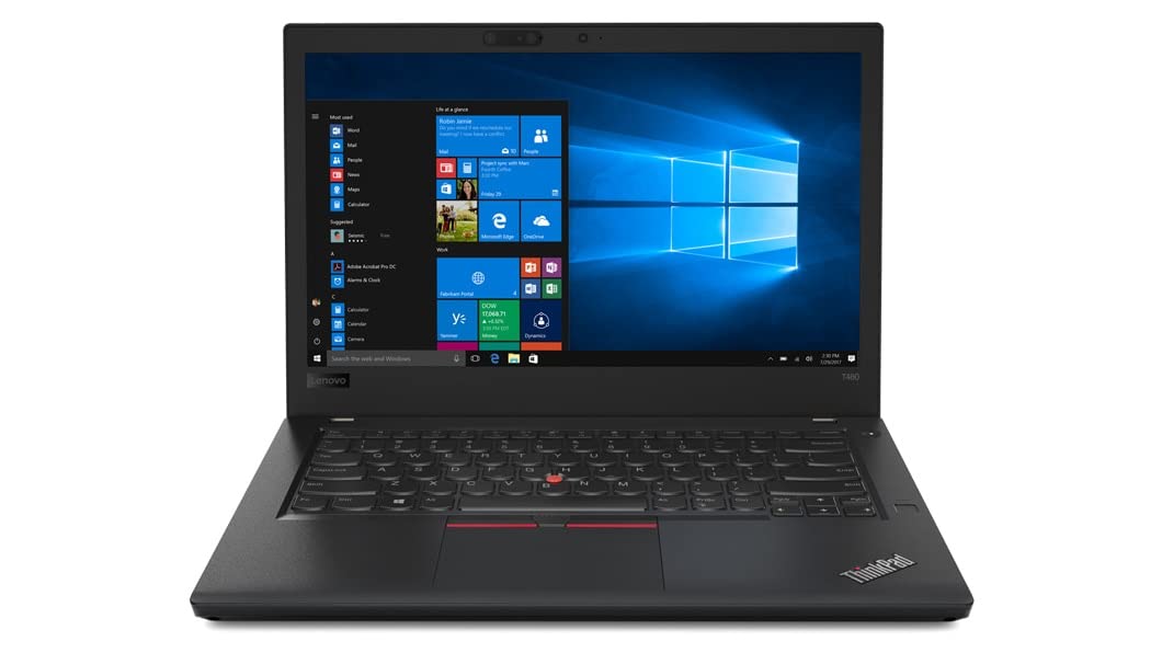 Refurbished) Lenovo Thinkpad Touchscreen Laptop T480 Intel Core i5 