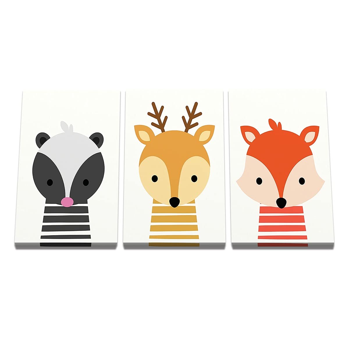 Tableau triptyque animal abstrait HD CS3-00046 pour salon et chambre