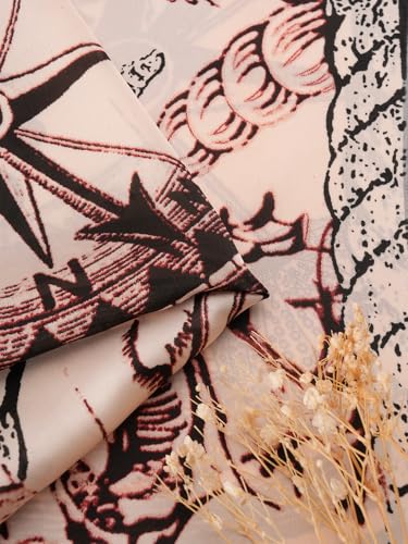 Image of Printed Poly Silken feel Scarf Stole for Women | Stylish, Soft, & Lightweight | Satin Feel Neck Scarf, Hair Scarf, Head Scarf for Women