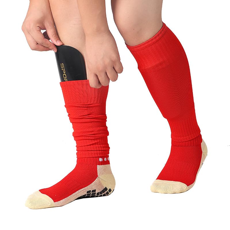 1 Pair Men's Football Sports Socks, Long Tube Sports Anti Friction Calf Socks, Player Version - Breathable, Moisture-Wicking Fabric4