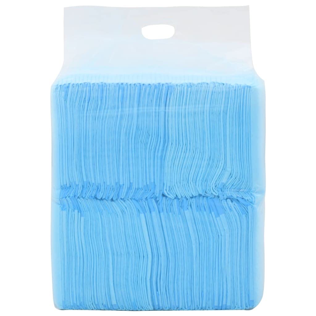 Tappetino Igienico Assorbente per Cani 100 Pezzi 60x60 cm, 4 Strati con Tessuto Non Tessuto e Nucleo in Cellulosa, Ideale per Cuccioli e Cani Anziani Incontinenti, Blu e Bianco