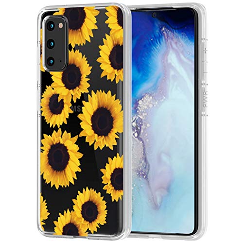 Yerebel Funda bonita para Samsung Galaxy S20 5G, Samsung S20 de 6.2 pulgadas (girasol)