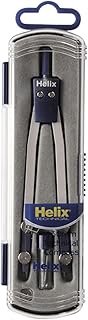 Helix Technical Compass Divider - For Precision Drawing - Wide Diameter & Durable Design - Professional Drafting Tool - With Extras