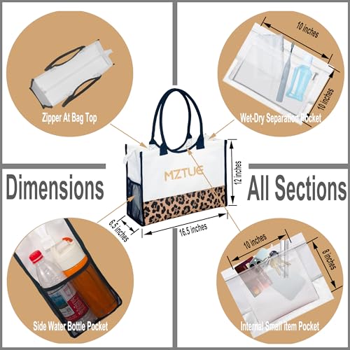 Bolso Tote de Lona con Cierre y 4 Bolsillos miniatura 3