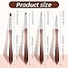 XLIUAX 4 Pack Nail Art Brushes, Nail Design Brush Nails Art Brushes for Gel Polish Nails Drawing Pen Home Diy Manicure Dotting Pen Painting Salon Home Round Flat Brush Tools