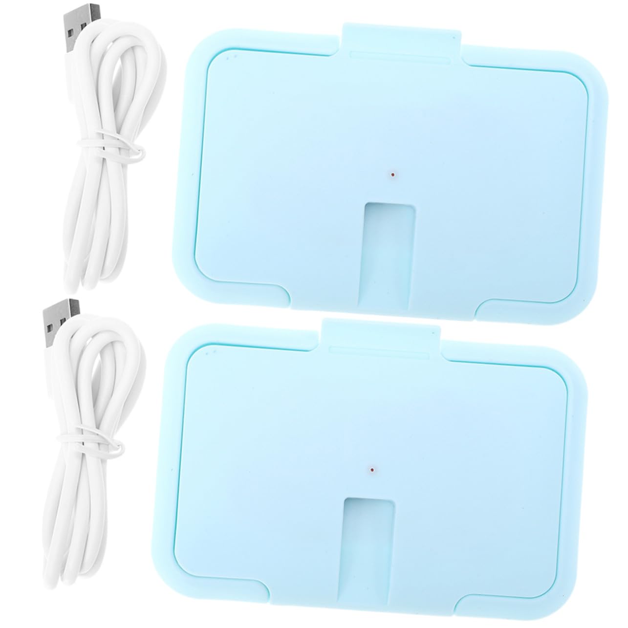 Scaldasalviette Umidificate Portatile, Termostato Costante | Uso Domestico e Cambio Pannolino, Abs Blu, Formato Compatto 2 Pezzi, Pratico da Viaggio
