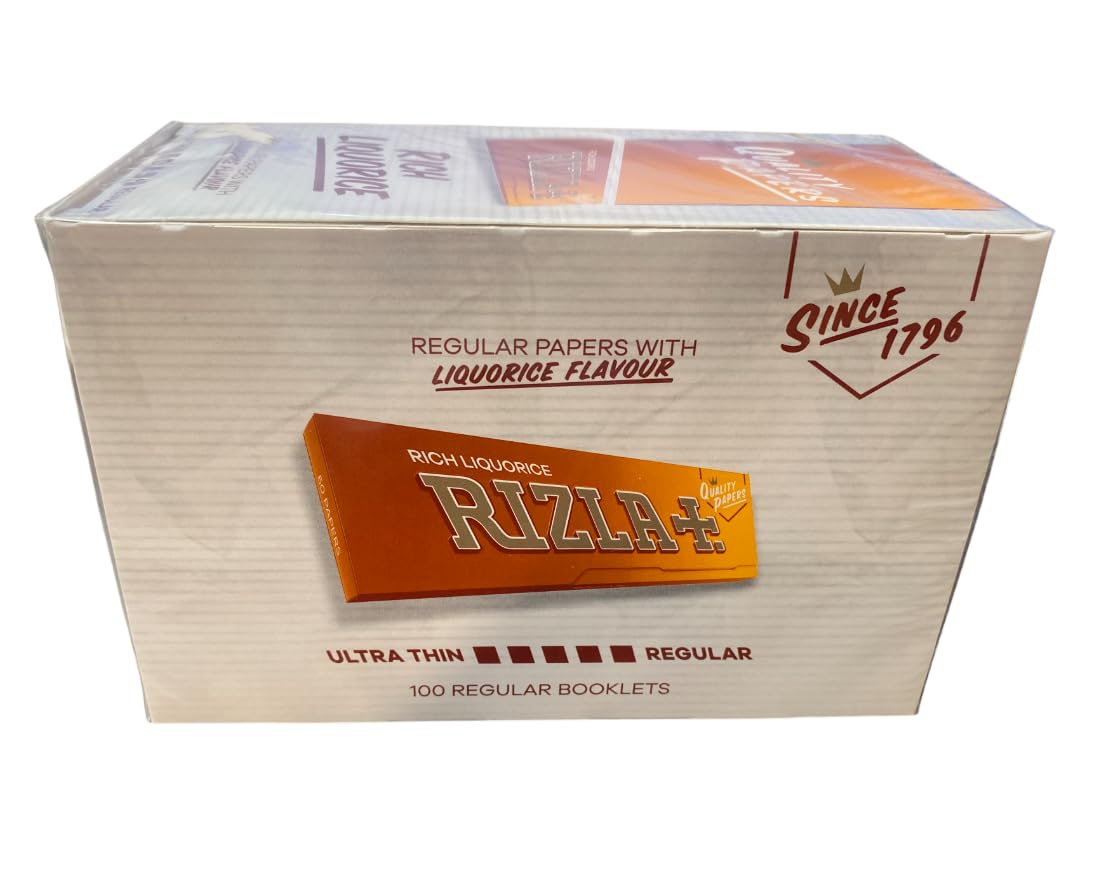 Rizla - Plaque de arte de papel rectangular sin marco, estilo retro, 100 folletos, para cigarrillos, interior, sala de estar