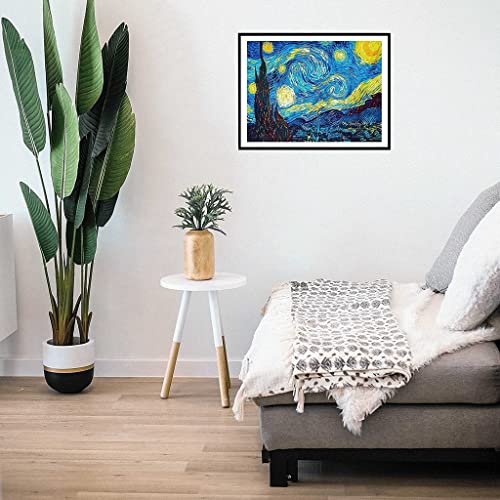 HASTHIP Diamond Painting Kit, 5D Diamond Painting Kit, The Starry Night By Master Van Gogh, Rhinestone Extremely Shiny Diamond Painting Art, Abstract Style Room Decoration (30Cm X 40Cm) (Image - 6)
