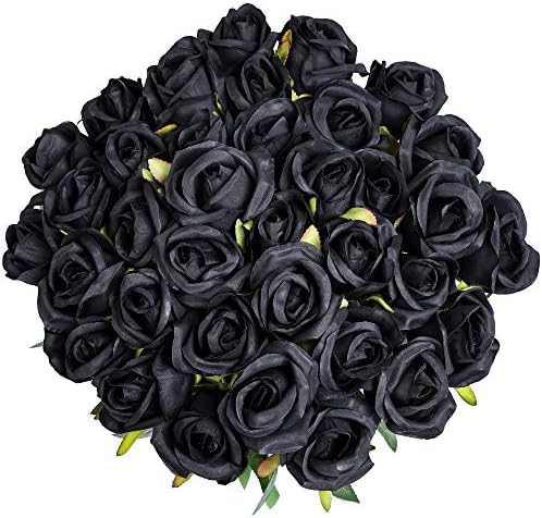 Veryhome 10 Pcs Artificial Roses Silk Flowers Fake Single Stem Blooming Rose Bridal Bouqets For Wedding Home Birthday Party Arrangment Garden Decoration (Purple)