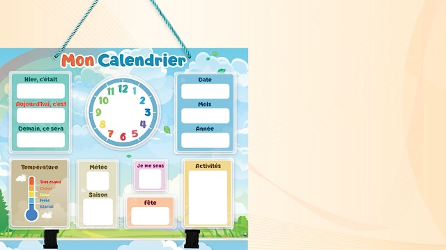 Calendrier De La Poste 2023 Meteo Mon Premier Calendrier Par Smartpanda – Jeu Éducatif Magnétique Pour  Enfants – Comprend Une Horloge, Une Station Météo Et Des Émotions – Pour  Garçons Et Filles, Mur Ou Frigo – 30X40Cm, En