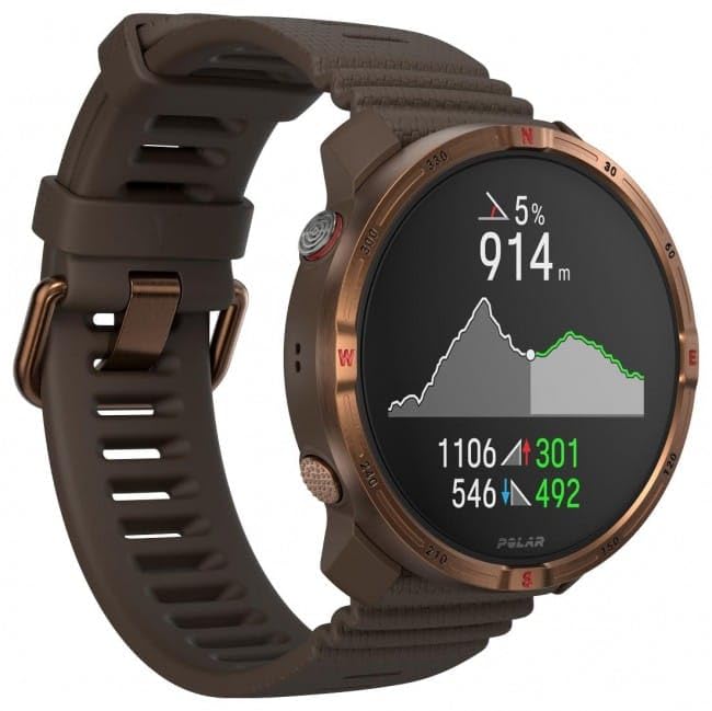 Polar Grit X2 Montre GPS d'extérieur multisports ? Affichage AMOLED, cartes hors ligne, GPS double fréquence, ECG du poignet, Elixir Biosensing, TrainingPeaks, SpO2, autonomie de la batterie jusqu'à 7