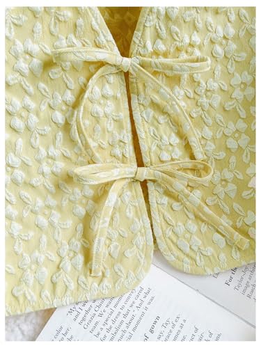 Floerns Girl's Summer Tank Top Sleeveless V Neck Bowknot Casual Cute Camisole4