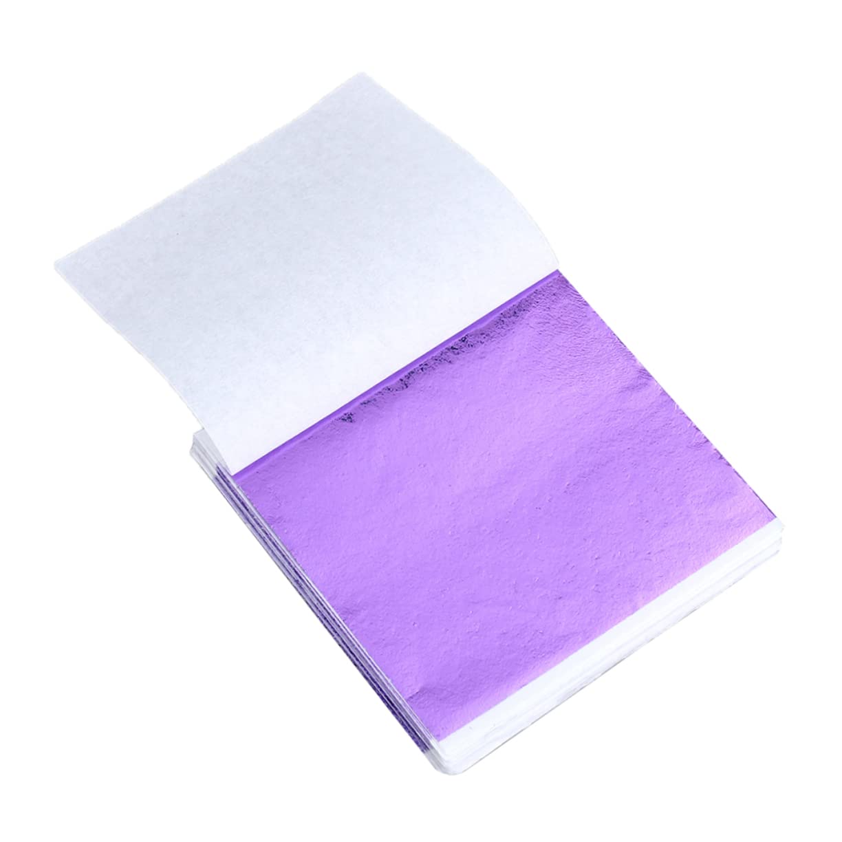 Beatifufu 50pcs Gold Foil Transfer Sheets 8x8.5cm Imitation Leaf Sheets Metal Foil Paper for Gilding Craft