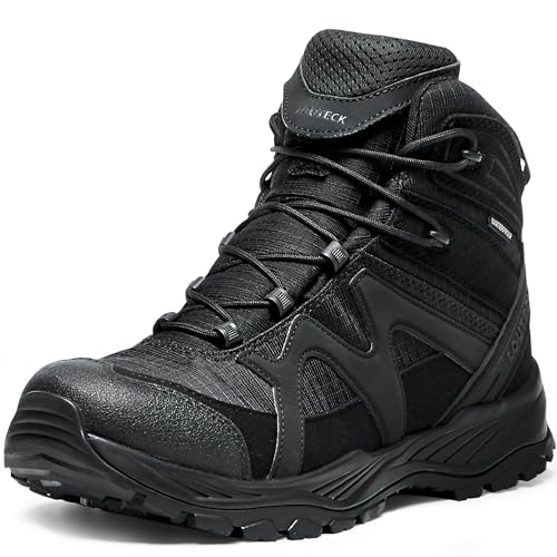 Men's Military & Tactical Boots – Waterproof & Comfortable Black Boots for Men, Perfect for Work, EMS, Hiking, and Combat